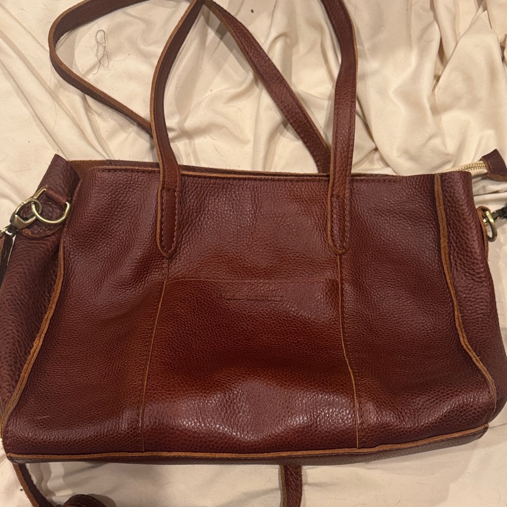 Portland Leather Rich Brown Shoulder Bag